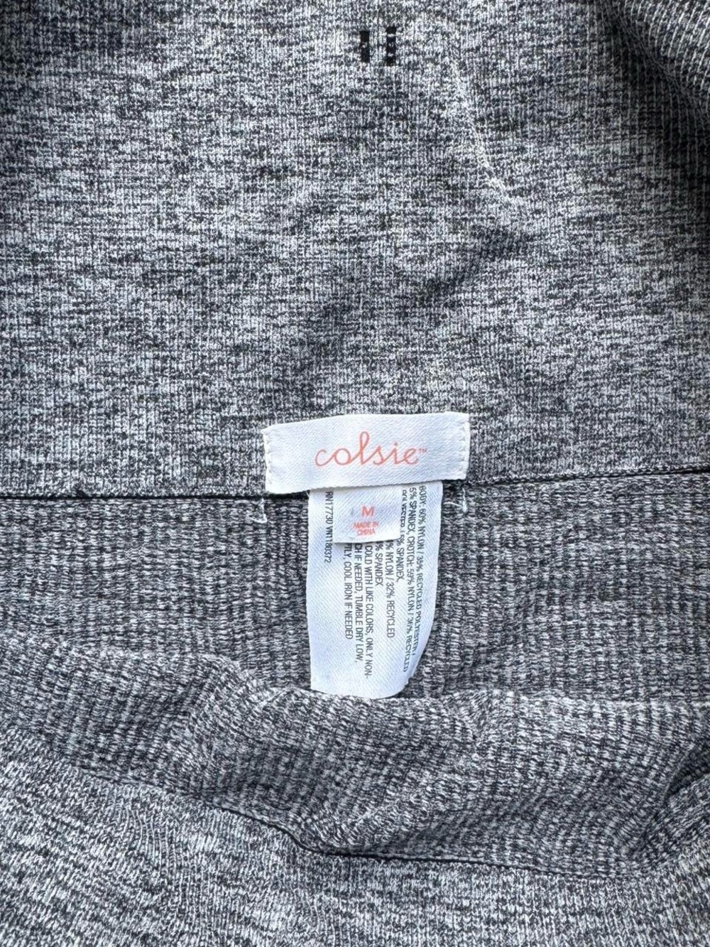 Colsie Heather Gray Ribbed Lounge Set - Picture 2 of 4